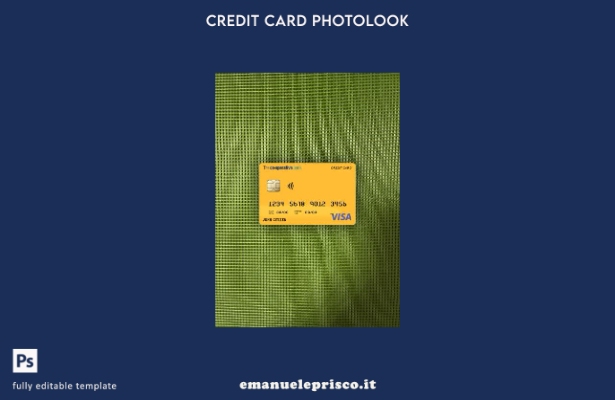 stile verificato Regno Unito Il modello frontale photolook per carta Visa bancar